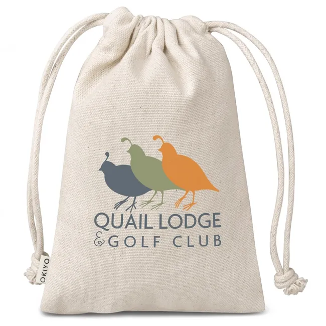Product image for Okiyo Chikara Mini Cotton Drawstring Pouch (BAG-4716)