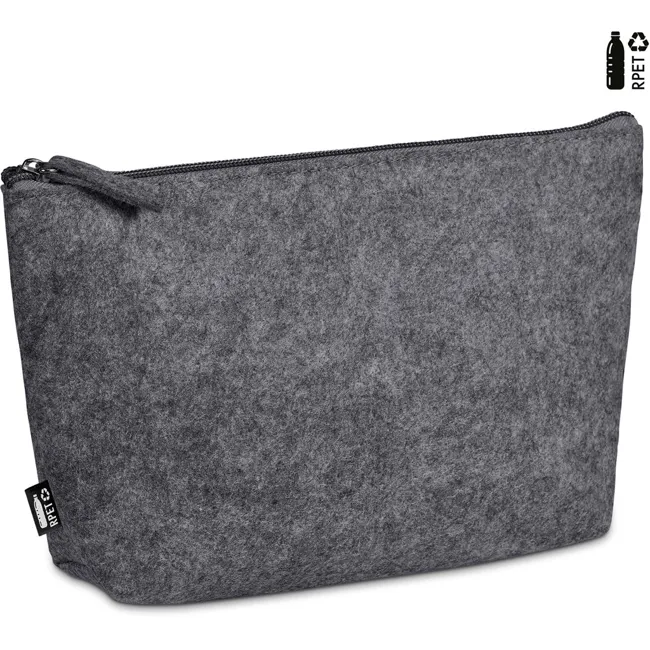 Product image for Okiyo Kesho Recycled PET Felt Mini Cosmetic Bag (BG-OK-426-B)