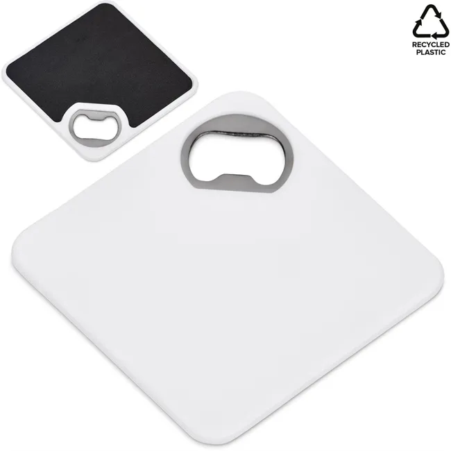 Product image for Altitude Sela Recycled Plastic Bottle Opener Coaster (GV-AL-145-B)